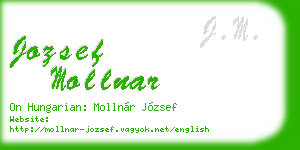 jozsef mollnar business card